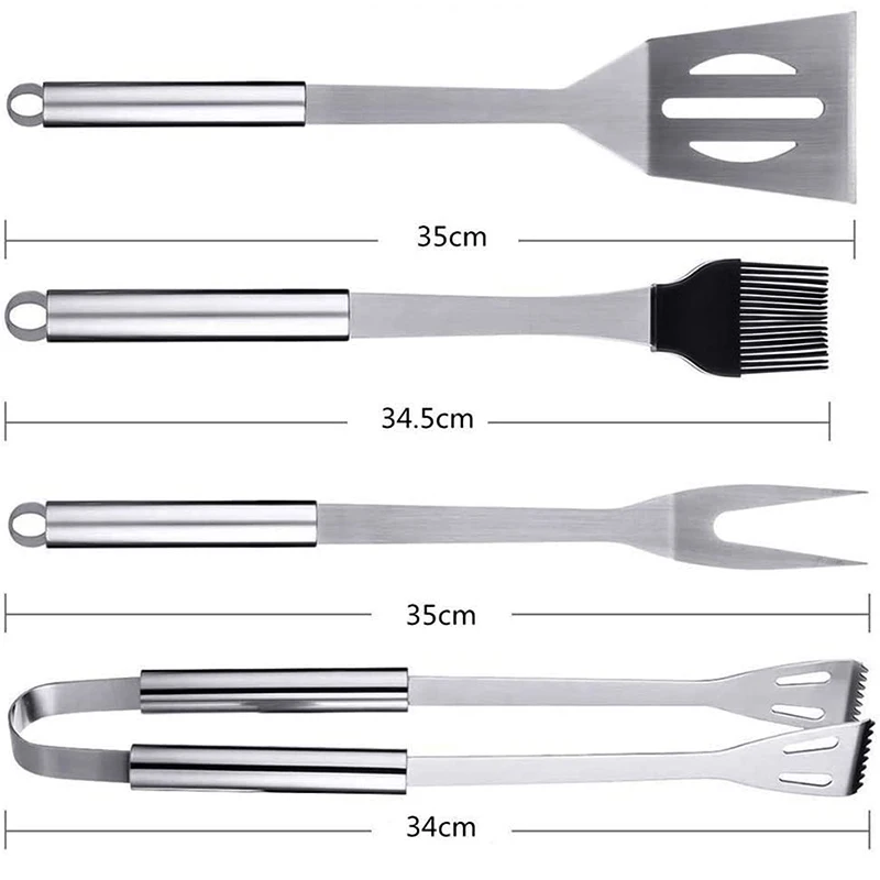 Набор инструментов для барбекю из нержавеющей стали 3/5/7/8/20 шт. принадлежности