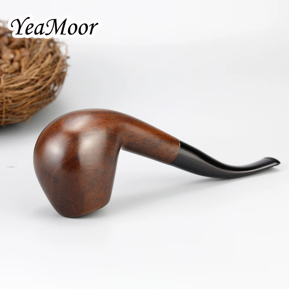 Новый Бент деревянная курительная трубка аксессуар 9 мм фильтр из черного дерева