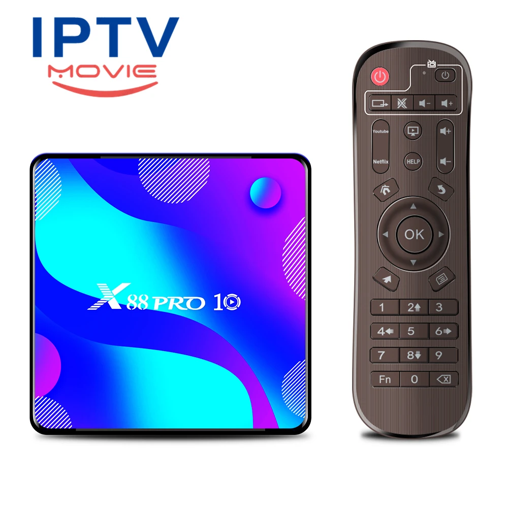 2021 X88pro Android Box For 4K Tv 10 Set Top RK3318 2gb 16gb x88Pro MX3 Voice I8 Keyboard Player | Электроника