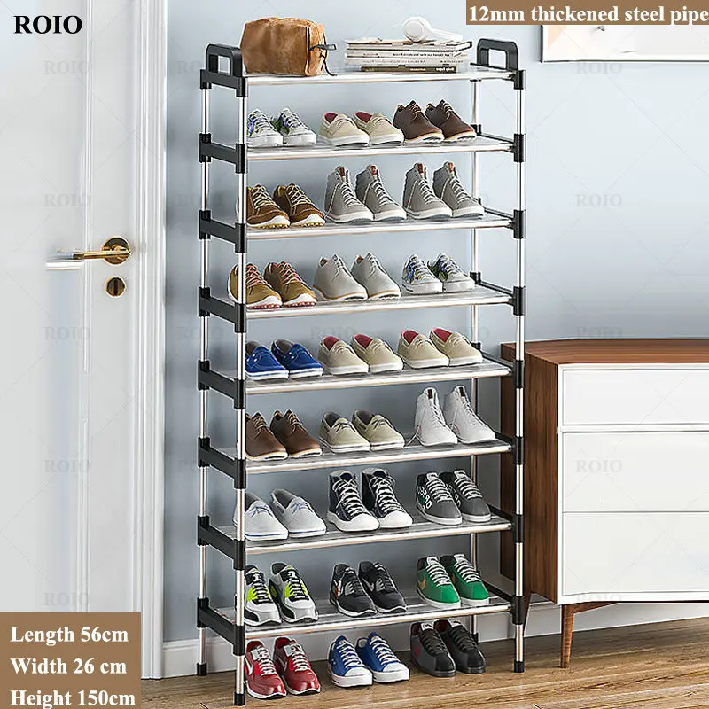 Metal DIY Shoe Rack Easy Assembly Space Saving Stand Footwear Amazing Shoes Rack Organizer Home Furniture Storage Shoe Cabinet