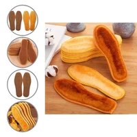 1 pair innovative insoles practical 11 sizes warm insoles soft sweat absorbing unisex warm shoe pad for winter shoe pad