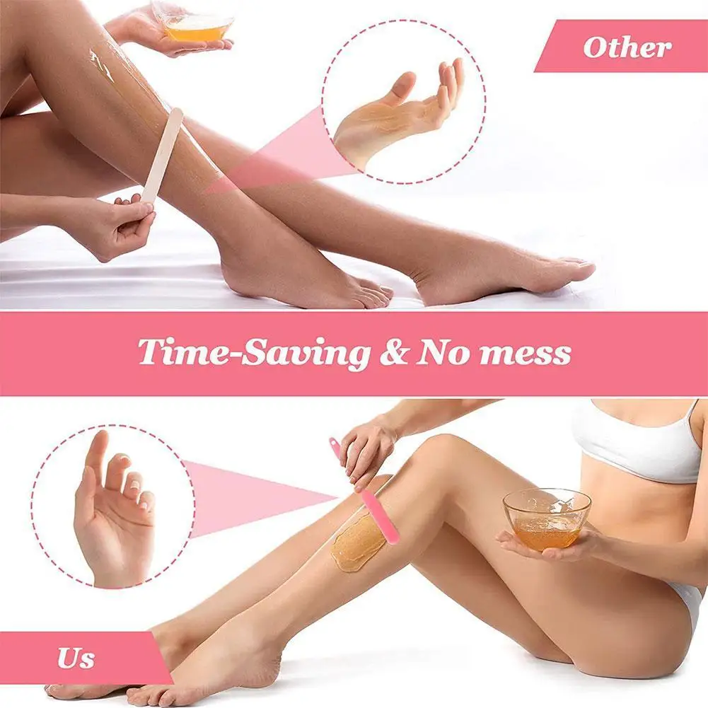 

1Pcs Reusable Silicone Wax Applicator Scraper Wax Spatulas Removal Beauty Sticks Hair Colors Makeup Wax Tools Body 7 Tools E1G5