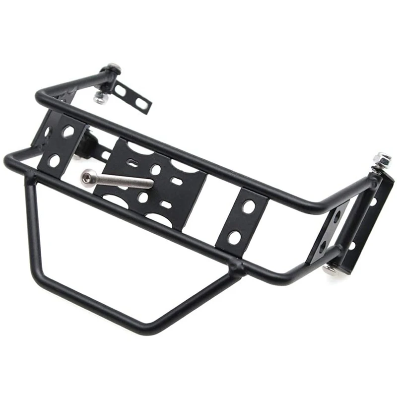 

Metal Rear Spare Tire Holder Spare Wheel Stand for TRX4 SCX10 90046 90047 RC Crawler Car(Black)