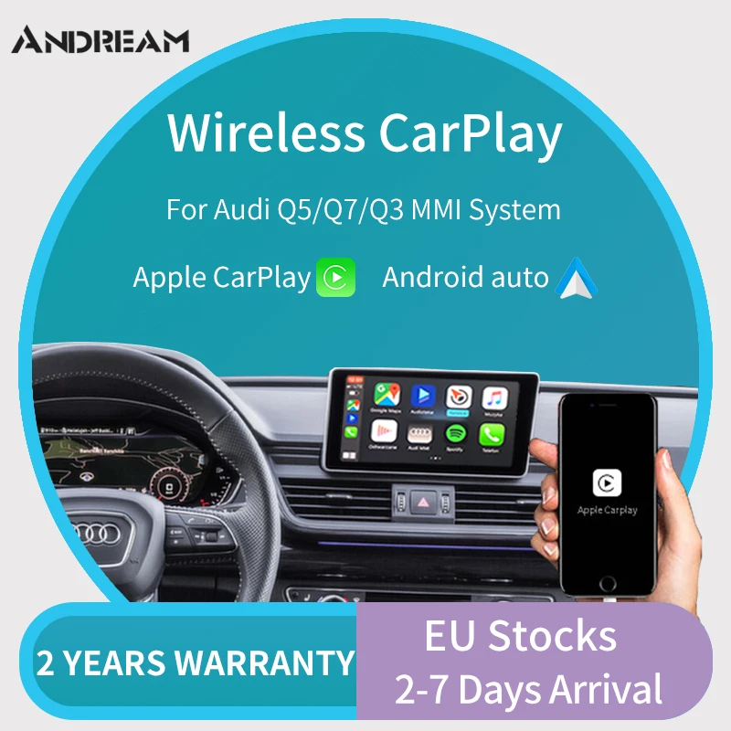 Plug & Play Android Auto Carplay для AUDI Q5/Q7 Беспроводная carplay audi MMI система Carpaly AirPlay / OEM