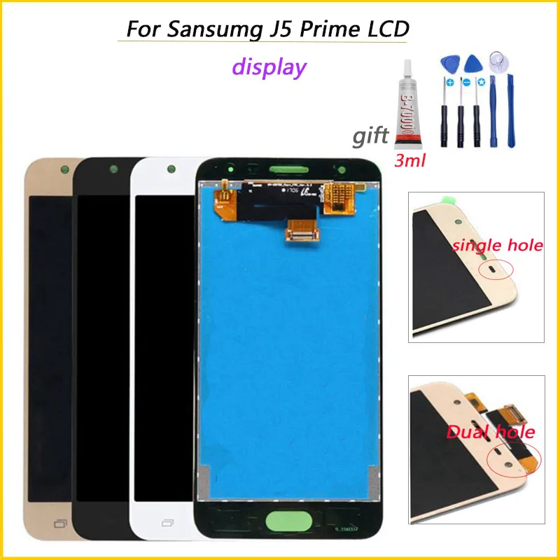 Качество AAAA + Для Sansumg J5 Prime ЖК дисплей сенсорный экран дигитайзер G570M Galaxy LCD G570F/DS
