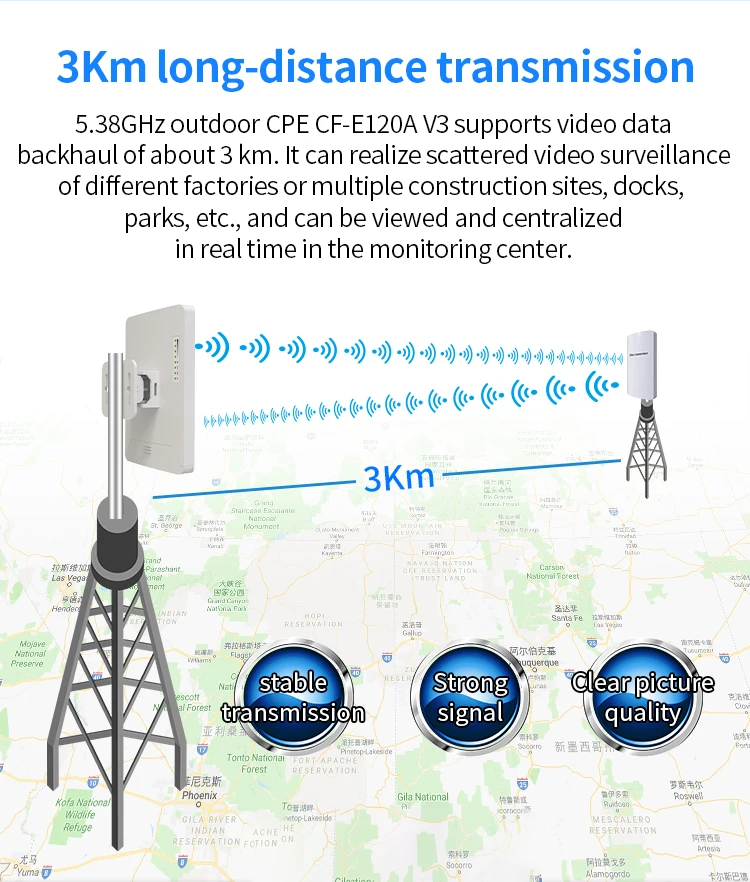 COMFAST 300Mbs CF-E120A V3 мини серии Беспроводной мост Открытый CPE маршрутизатор Wi-Fi
