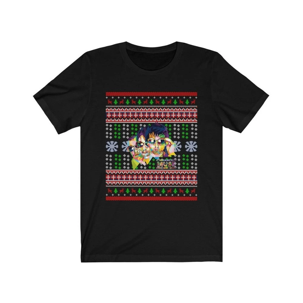 Muse Ugly Chris Wolstenholme (bass guitar backing vocals)christmas long sleeve ugly Santa Gift for Christmas Xmas 2 | Мужская одежда