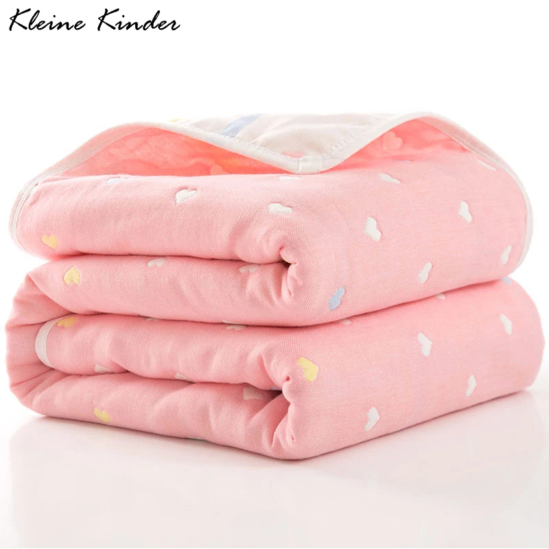 

80*80 Baby Thin Quilt Newborn Comforter Six-layer Gauze Blanket Swim Bath Towel For Children Baby Blankets Summer Muslin Plaid
