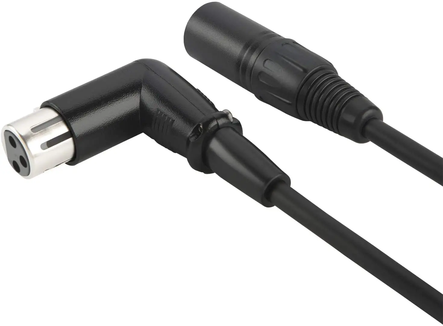 Кабель XLR с прямым углом сбалансированный 3-контактный микрофонный кабель
