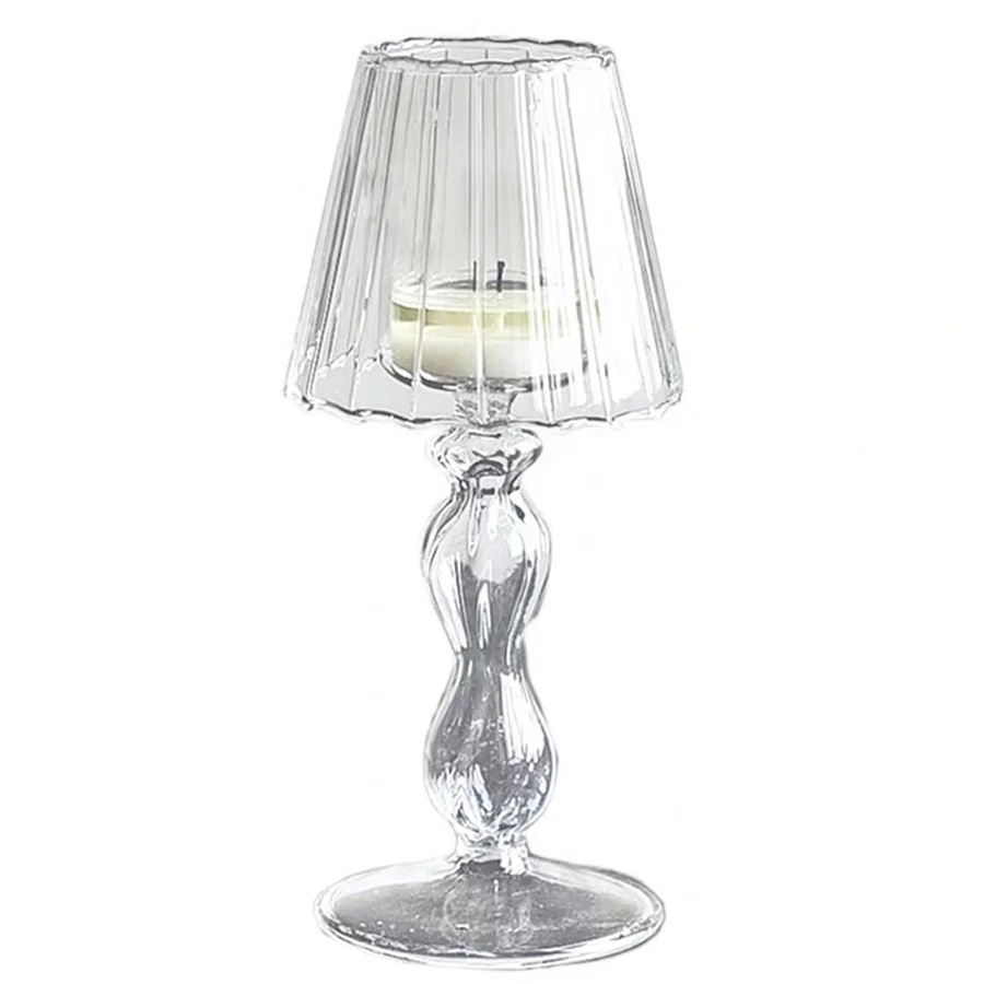 

Glass Candle Holders Christmas Wedding Decorations Home Decor Candle Holder Glass Lantern Candlestick Nordic Home Decor Decor