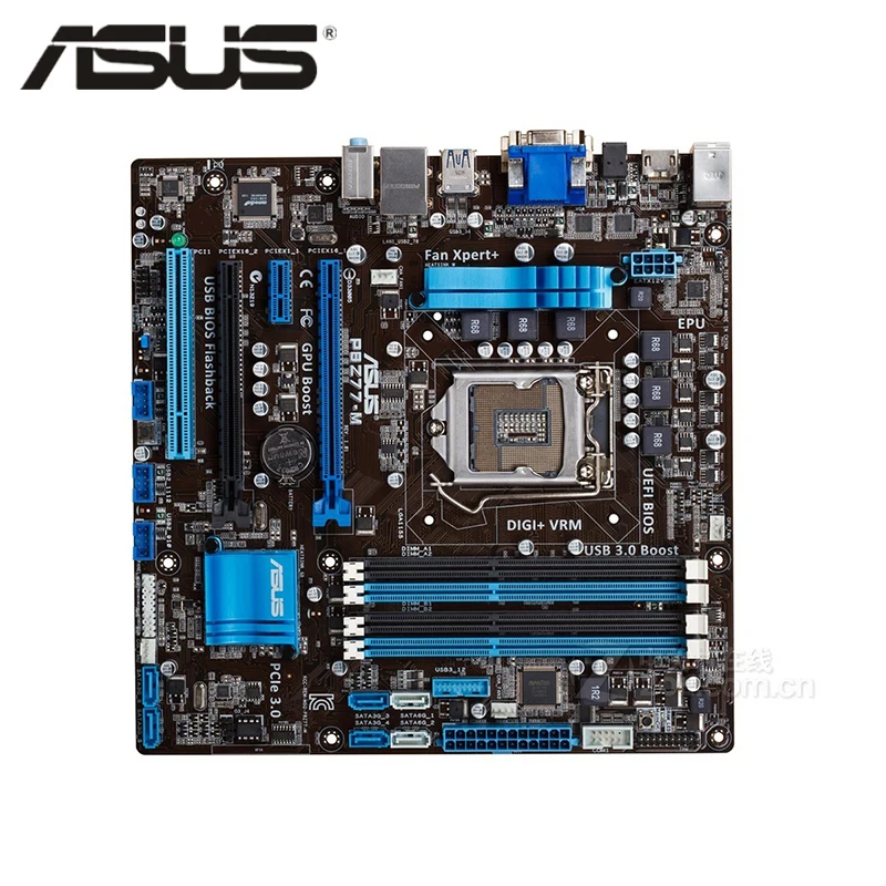 LGA 1155 Оригинал ASUS P8Z77 M 1600 МГц DDR3 материнская плата MicroATX 32 Гб PCI E X16 настольный