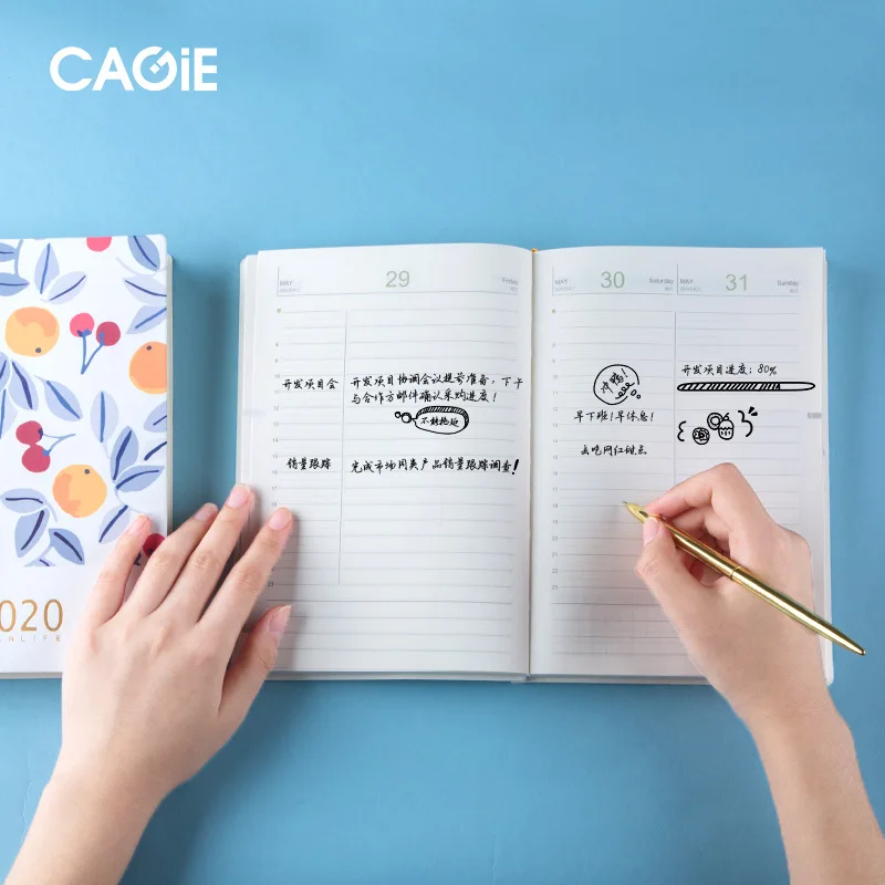 2020 дневник блокнот А5 маленький свежий офисный обучающий Kawaii руководство