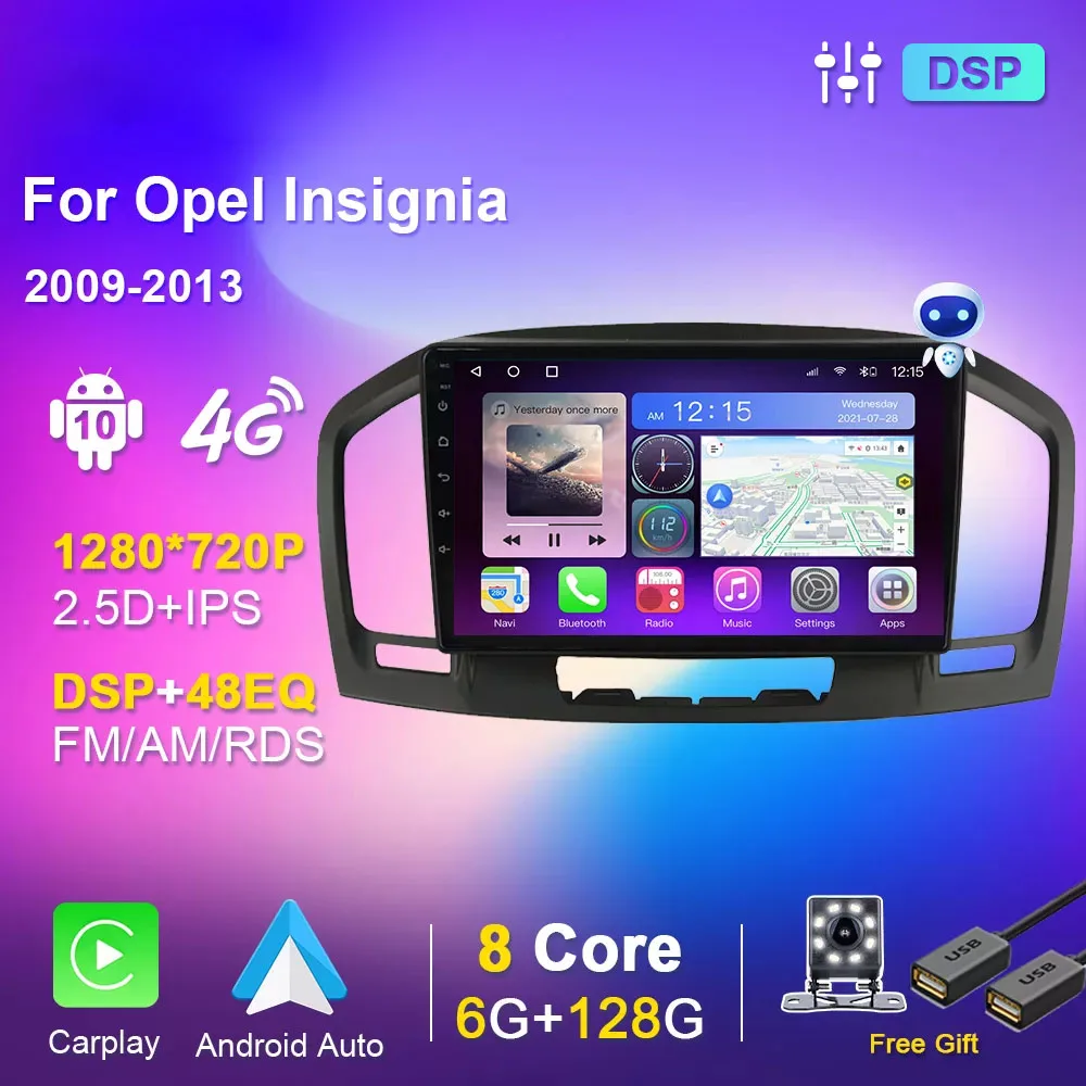 

Android Autoradio For Opel Insignia 2009-2013 Buick Regal Car Radio Multimedia Player Stereo Navigation GPS Carplay No 2 din DVD