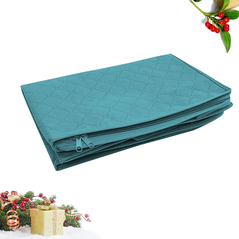 

Женская сумка для хранения, Нетканая сумка для хранения одежды, стеганого одеяла, организованная сумка с прозрачным окошком (синяя)