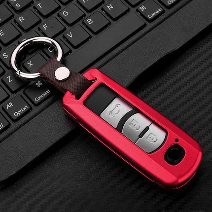 Алюминий сплав оболочки держатель Автомобильный ключ чехол крышка для ключей в
