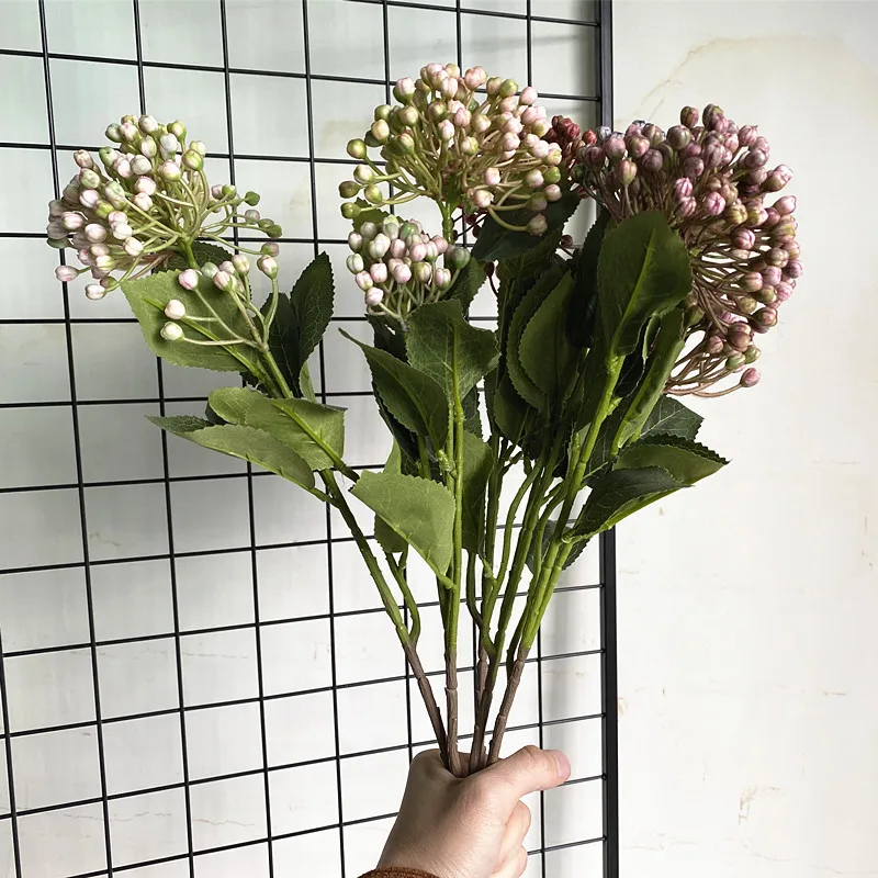 Новая искусственная Гортензия фруктовая ветка с зелеными листьями пластиковые