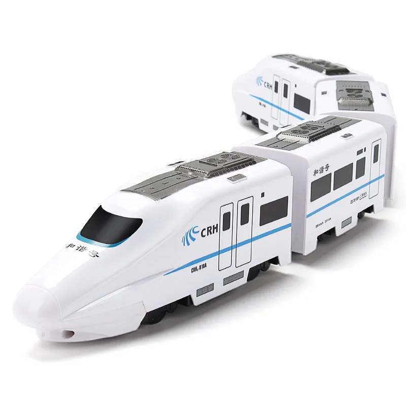 

Harmony Railcar Simulation High-speed Railway Train Electric Sound and Light Music Train Model Puzzle Children's Toy Boy Gift