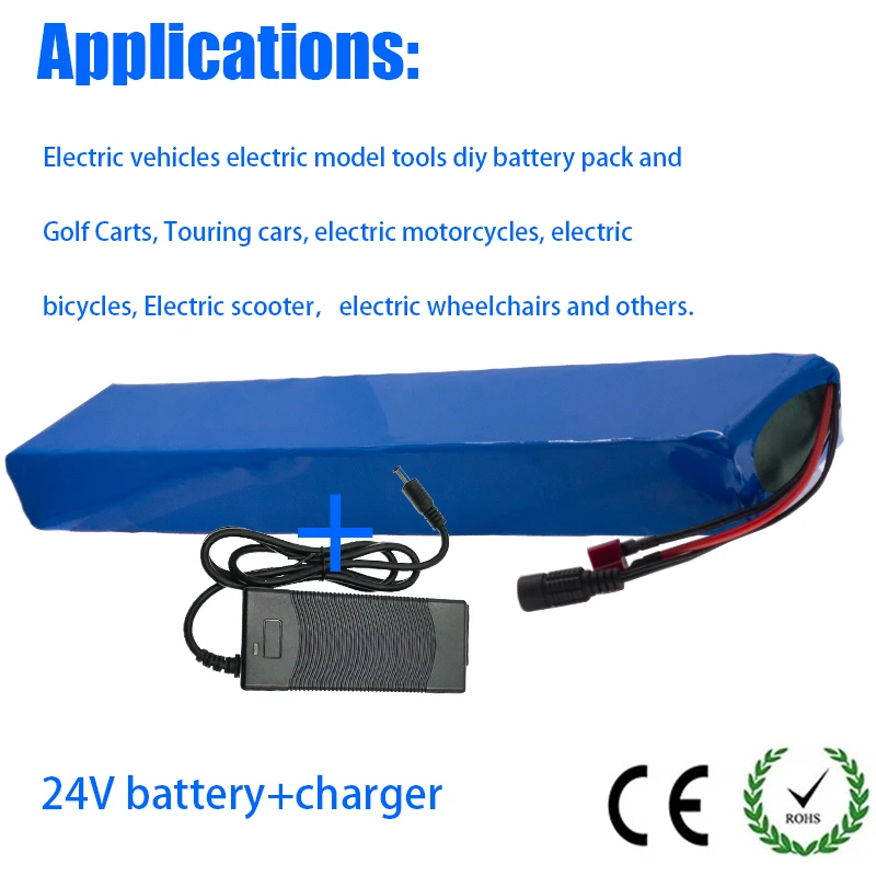 

Оригинальная высокомощная 18650 Φ T вилка 24 в 12 Ач балансировочная вилка для автомобиля мотоцикла электрического скутера BMS + зарядка