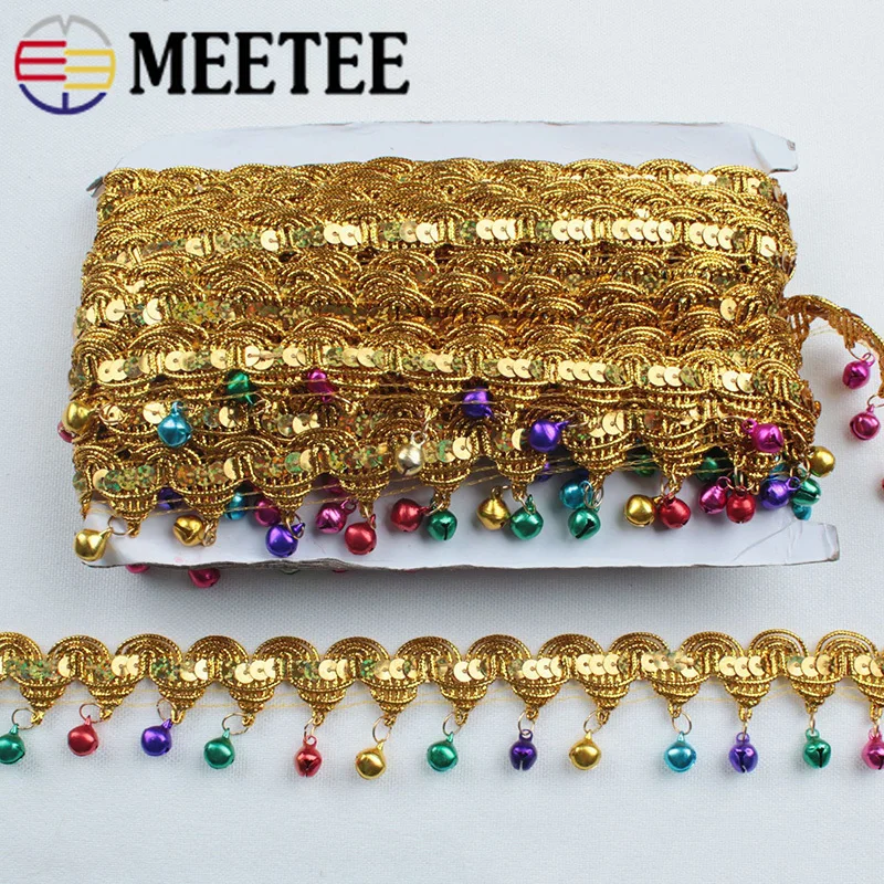 Meetee 4 метра шириной 3 см кружевная тесьма с кисточками отделка золотая подвесной