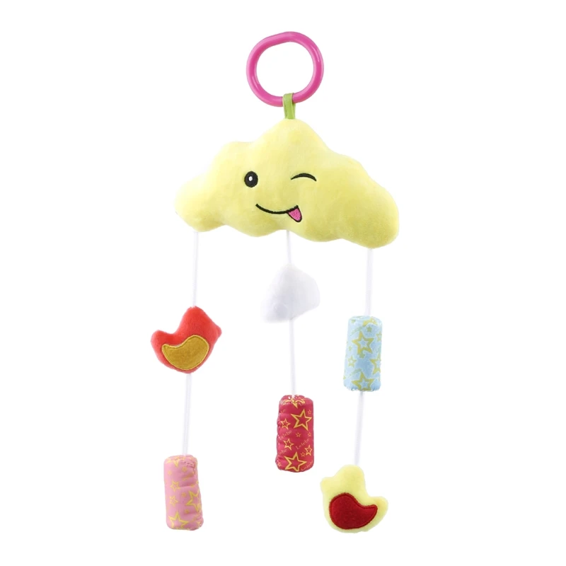 

Newborn Toddler Bed Hanging Clouds Wind Chimes Baby Car Hanging Toy Lovely Cartoon Stroller Bells 0-3 Years Baby Crib Bell