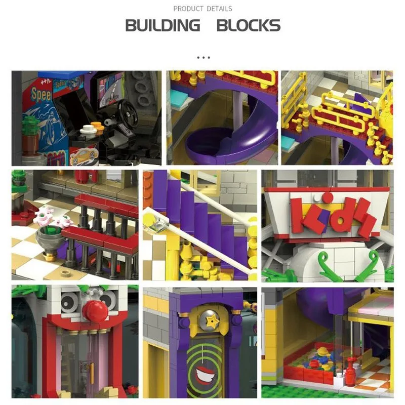 

DHL IN Stock 10181 3329Pcs Movie City Street View Series Joker Park Model Building Blocks Bricks Kids