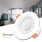 EeeToo Ночной светильник с пассивным инфракрасным датчиком движения 20 Вт 15 Вт 10 Вт 5 Вт, светодиодный потолочный светильник 85-265 в, внутренний светильник