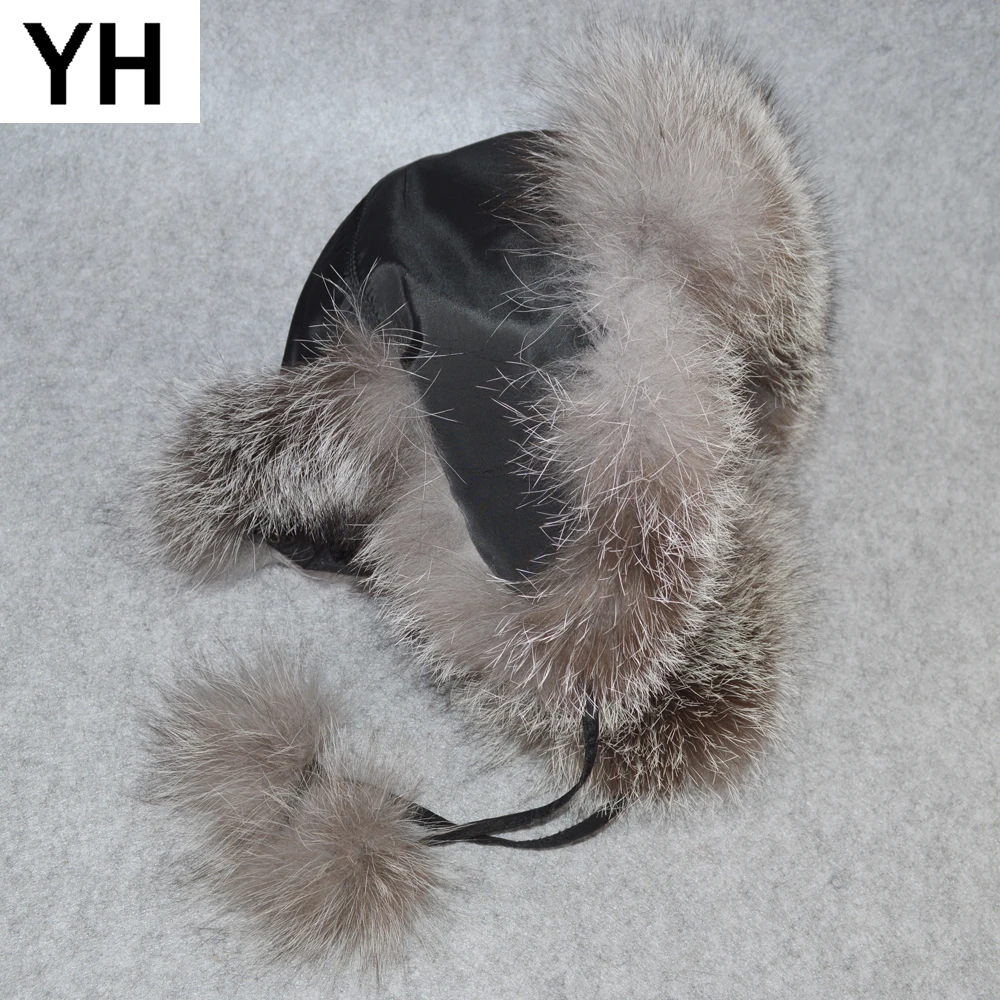 2020 горячая Распродажа для женщин с натуральным лисьим мехом российские шапки