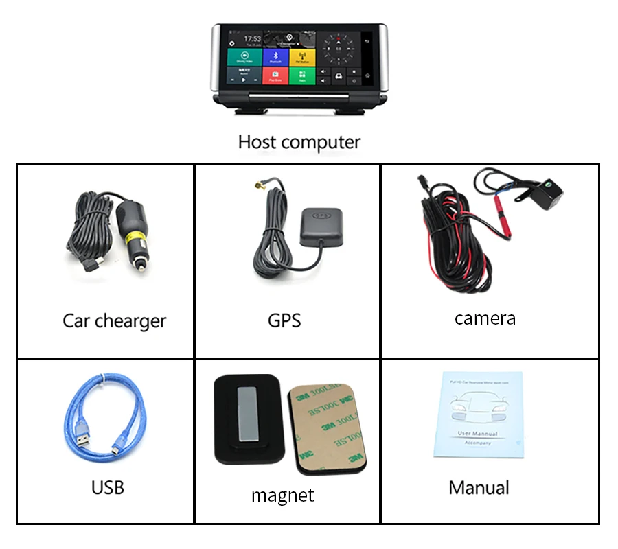 Anfilite 4G ADAS dashcam зеркало заднего вида DVR 1080P Dash камера Android gps навигация ночное видение двойной объектив Автомобильный видеорегистратор