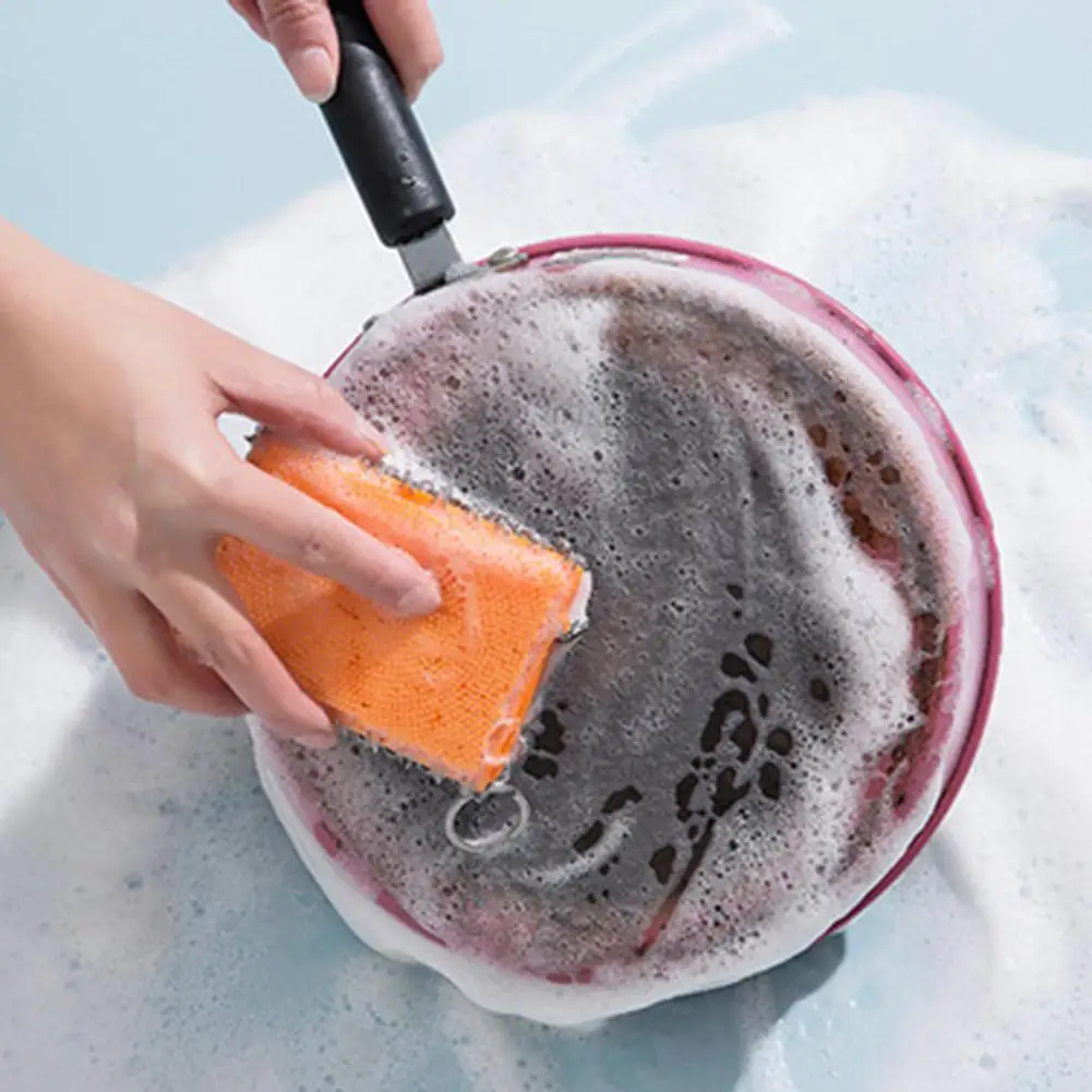 Чугунный очиститель из нержавеющей стали скруббер Chainmail для кастрюли сковородки