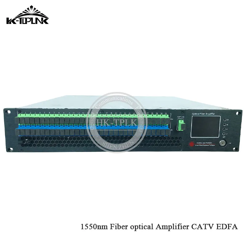 2U/80 Вт 32 порта 16/17dBm CATV EDFA 1550nm волоконно-оптический амплитfier WDM CATV EDFA SC/APC-SC/UPC разъем