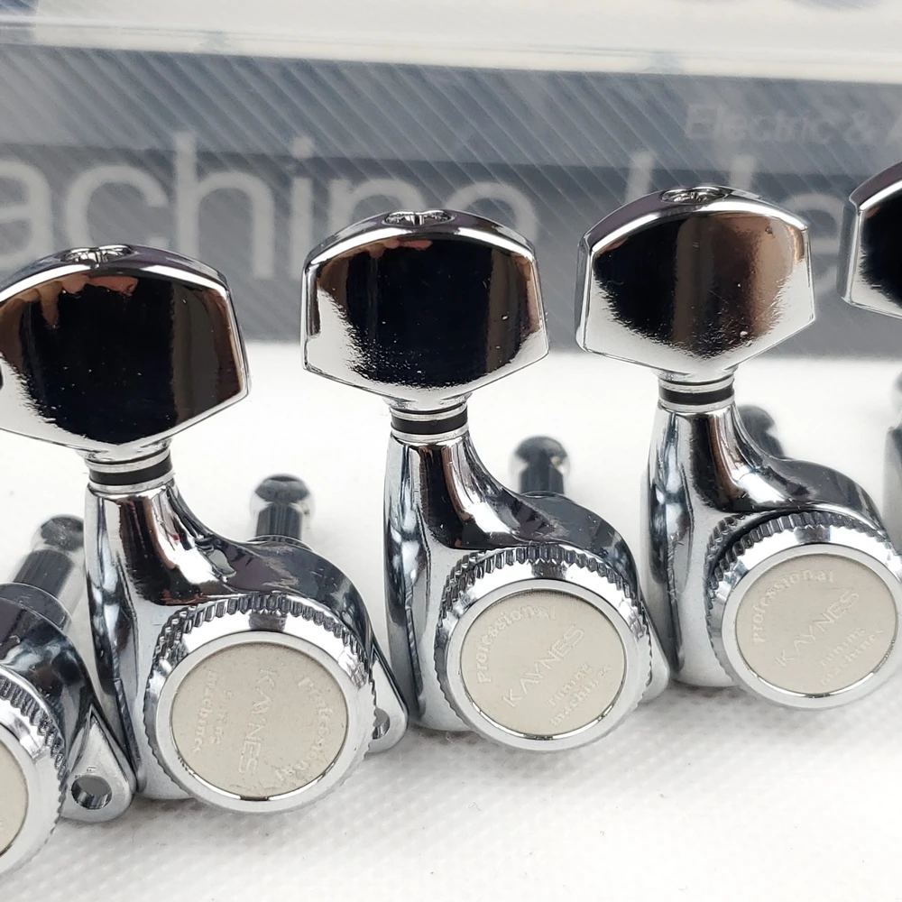 1 set gitarre locking tuners elektrische gitarre mechaniken mechaniken schloss string tuning pegs chrome silber 【made in korea】 free g
