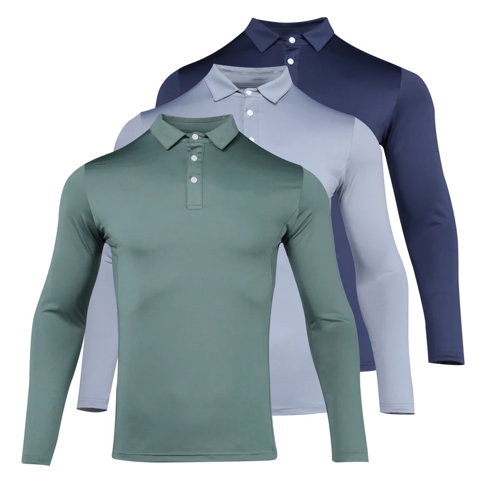 Golf shirts men shirt women clothing long sleeve golf wear female breathable ladies sport fitness Tights | Спорт и развлечения