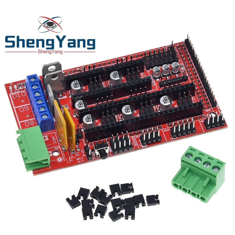 1 шт. Шэньян прибыл принтер Управление доска для RAMPS 4 Reprap Мендель Prusa оптовый