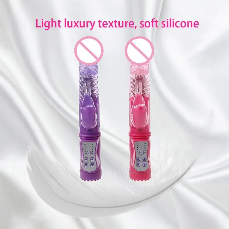 Двухмоторный вибратор точки G с вращающимся шариком Стимулятор клитора Массажер