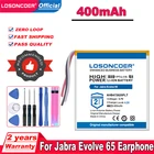 LOSONCOER Топ бренд 100% Новый 400mAh AHB472625PLT Сменный аккумулятор для наушников Jabra Evolve 65
