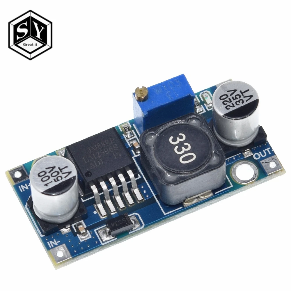 LM2596s lm2596hvs DC-DC понижающий модуль питания 3A Регулируемый понижающий модуль LM2596 регулятор напряжения 24 в 12 В 5 в 3 в