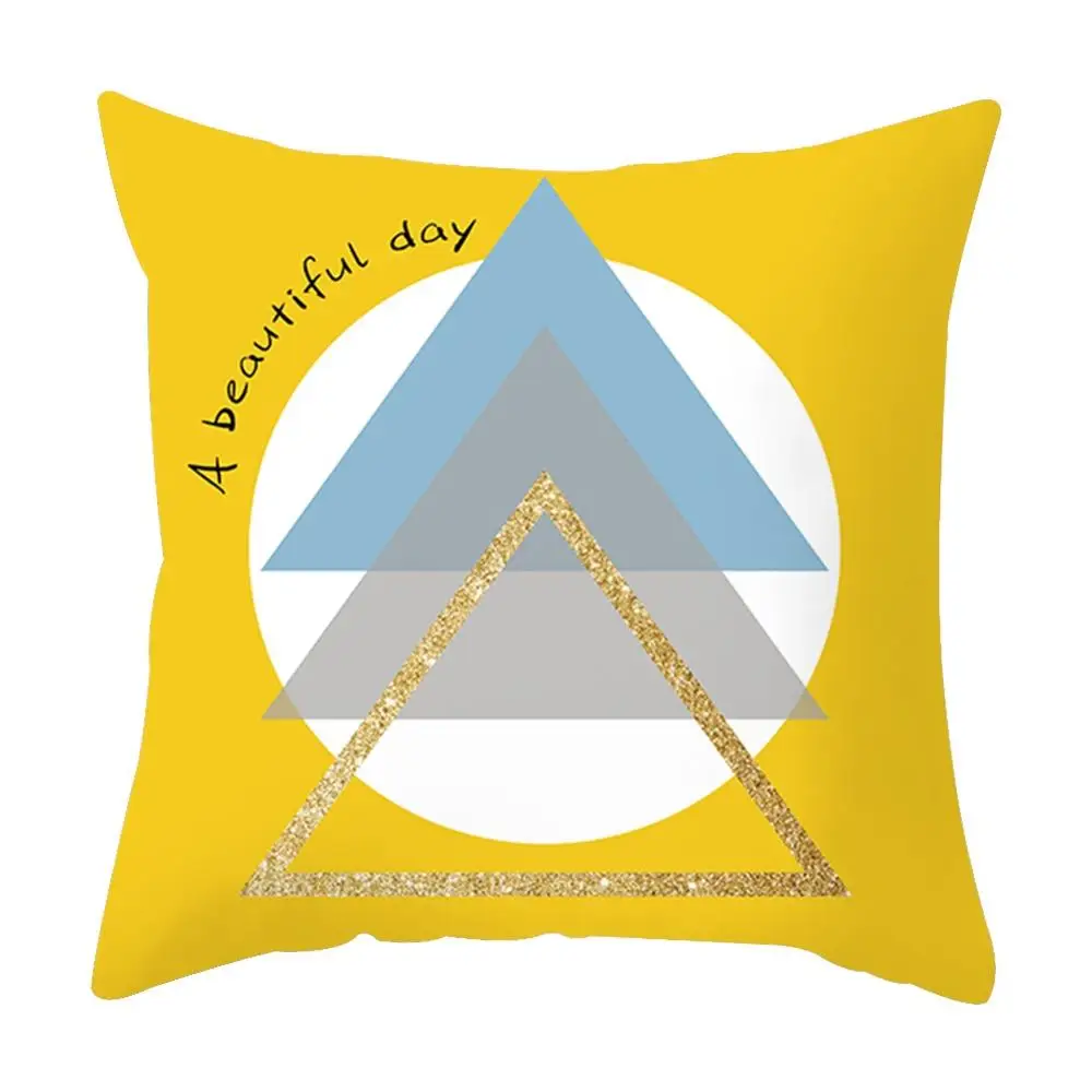 Новая декоративная Желтая подушка для дома чехол дивана автомобиля офиса