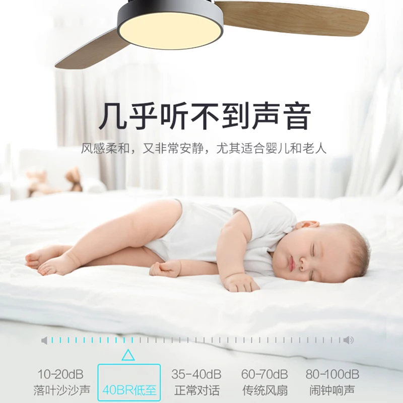 Современный потолочный вентилятор XIUXIU со светодиодной подсветкой лампа для