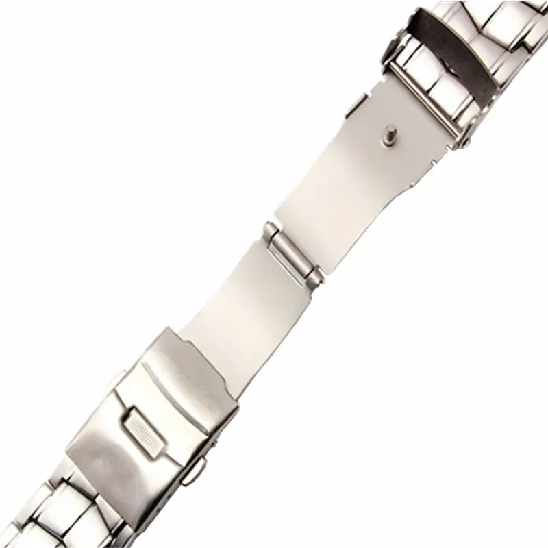 Watch Bands For EF-524 Stainless Steel Man Watch Strap Solid Curved End Brand Watchband Watches Accessories