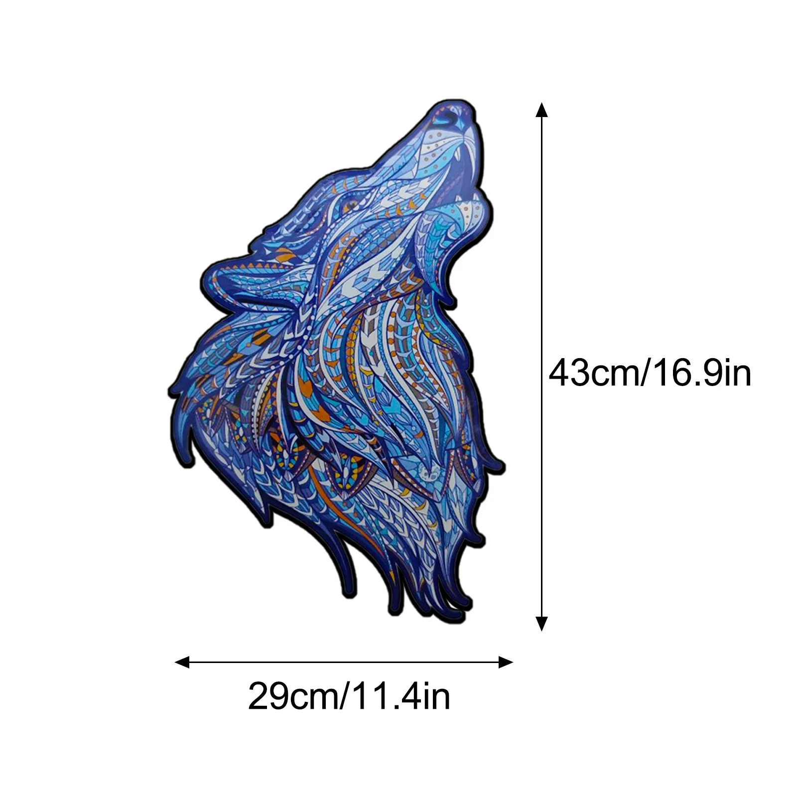 

Wooden Puzzle Wolf Head 300pieces Jigsaw Montessori Board Games Toys Children Wood Puzzles Constructor Intelligence