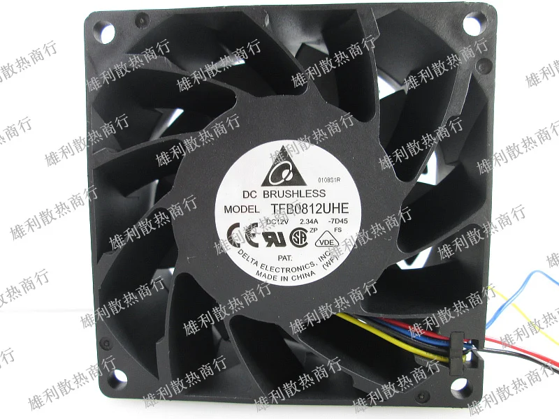 

Новый TFB0812UHE 8038 8 см 12V 2.34A 4 провода ШИМ защиты электродвигателя Вентилятор охлаждения