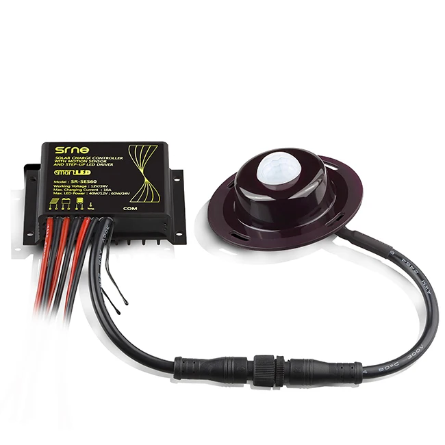 20A 10A Солнечный уличный светильник для литиевой батареи Встроенный светодиодный