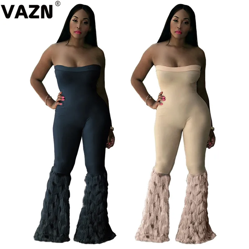 VAZN GASl16103 новый продукт 2019 осень пикантные женские 2 цвета длинный комбинезон без