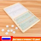 100 шт.набор, деревянный контейнер для хранения образцов