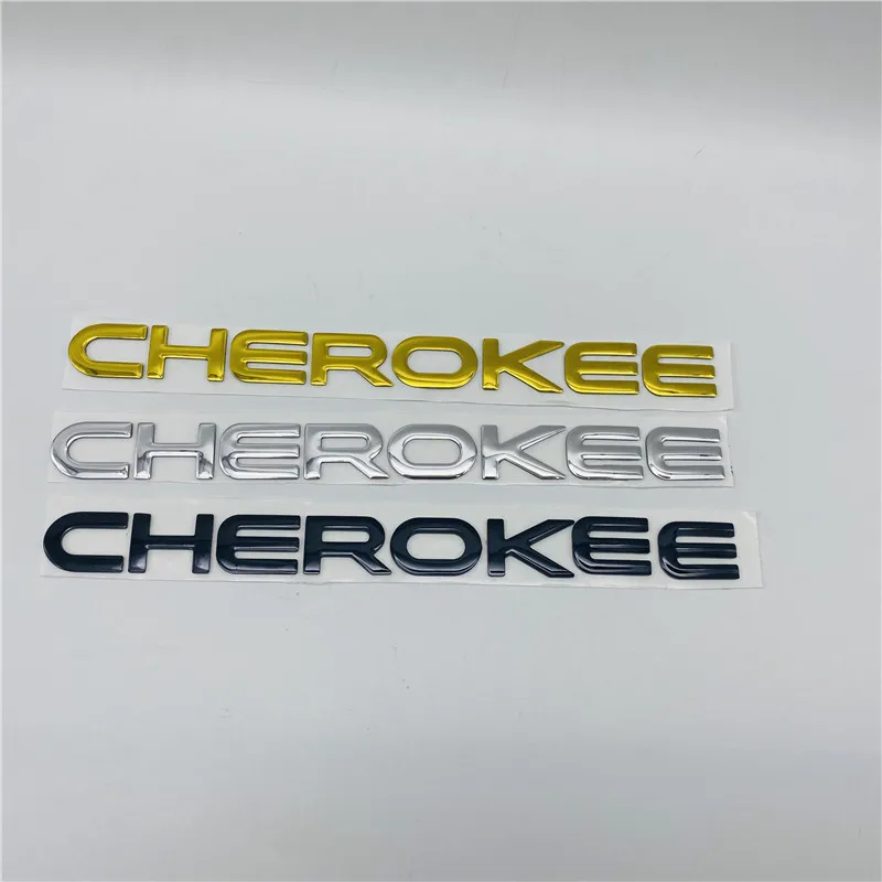 

Автомобильные Внешние аксессуары для Cherokee, боковая дверь, брызговик, значок со словами, логотип, автомобильная наклейка