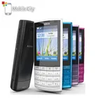 Разблокированный Мобильный телефон Nokia X3-02 мобильный телефон с поддержкой Wi-Fi, 3G, камеры 5 МП, русская клавиатура