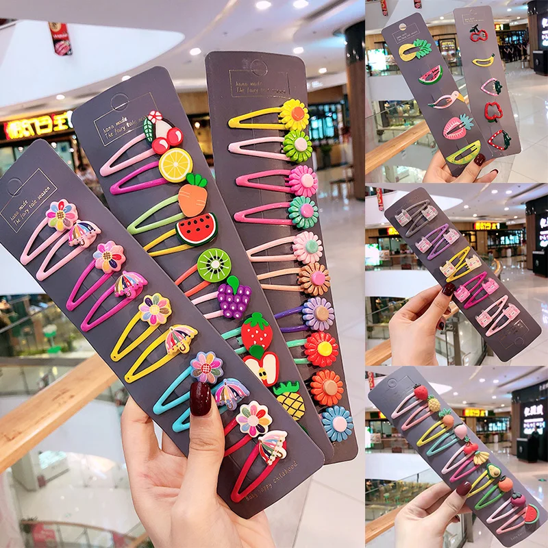 

1 Set Girls Cute Cartoon Animal Fruit Hairpins Children Sweet Hair Clip Barrettes Headband Kids Fashion Hair Accessories