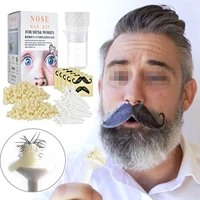 painless nose wax kit men women safe quick hair removal waxing kit moustache stencils ear nose hair beauty tool free shipping