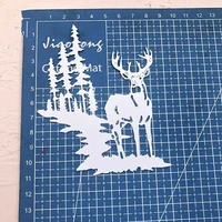 christmas deer metal cutting dies scrapbooking album embossing decor card craft