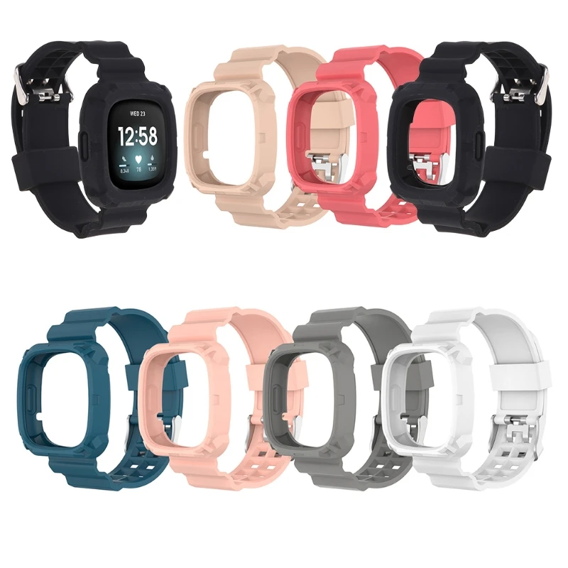 

Ремешок для умных часов Fitbit Versa 3, мягкий силиконовый ремешок для наручных часов Sense